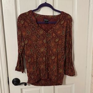 Lucky Brand Paisley top